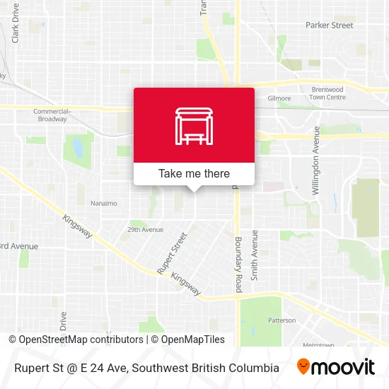 Rupert St @ E 24 Ave plan