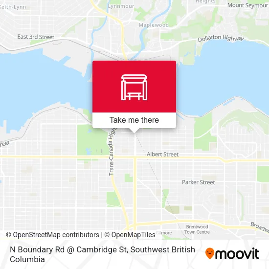 N Boundary Rd @ Cambridge St map