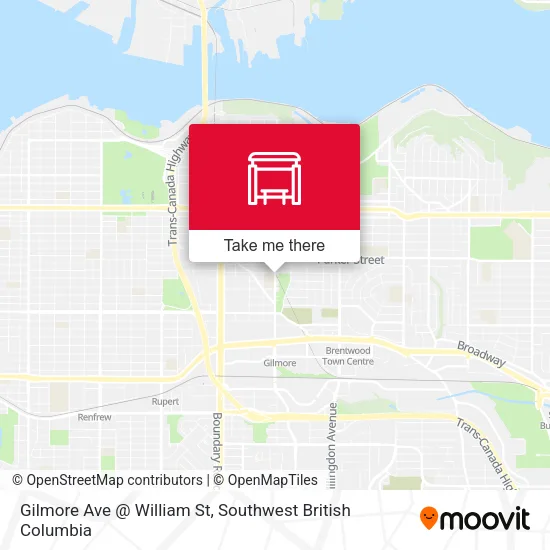 Gilmore Ave @ William St map