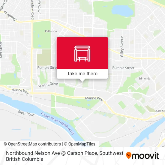 Northbound Nelson Ave @ Carson Place map