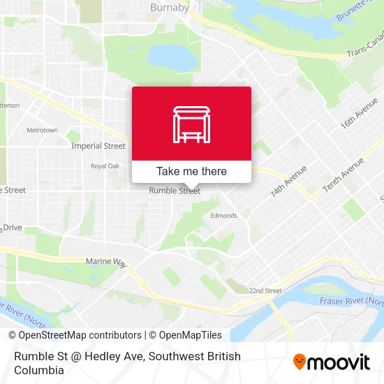 Rumble St @ Hedley Ave map