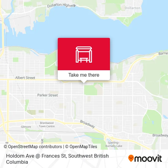 Holdom Ave @ Frances St map