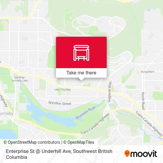 Enterprise St @ Underhill Ave map