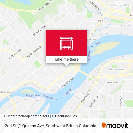 2nd St @ Queens Ave map
