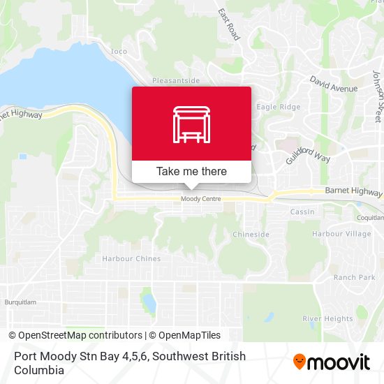 Port Moody Stn Bay 4,5,6 map
