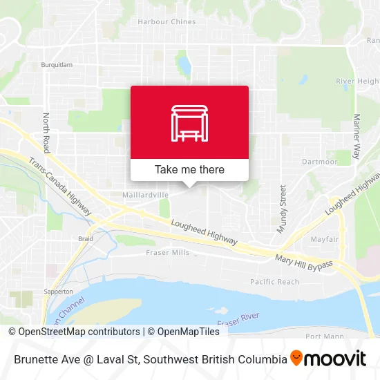 Brunette Ave @ Laval St plan