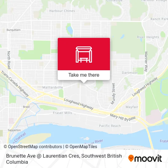 Brunette Ave @ Laurentian Cres map