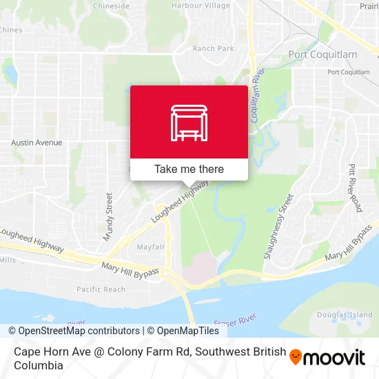 Cape Horn Ave @ Colony Farm Rd plan