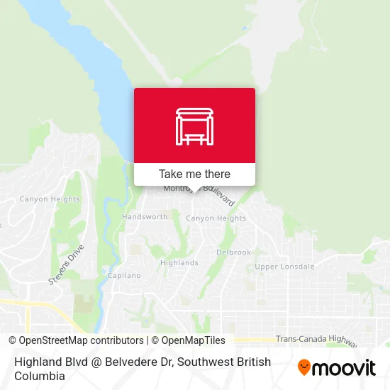 Highland Blvd @ Belvedere Dr map