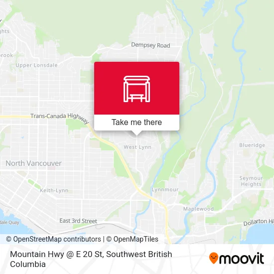 Mountain Hwy @ E 20 St map