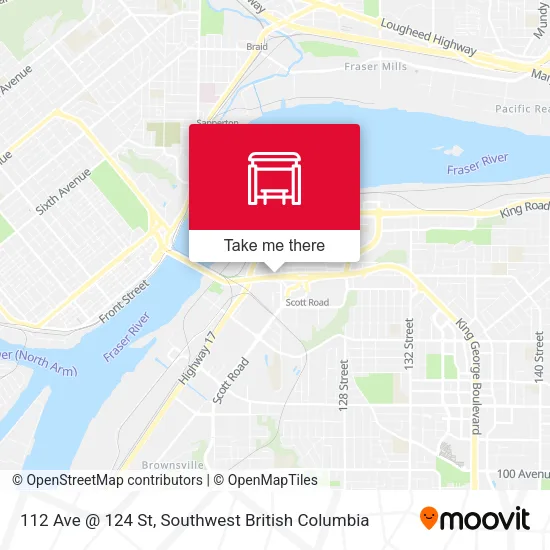 112 Ave @ 124 St map
