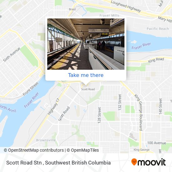 Scott Road Stn map