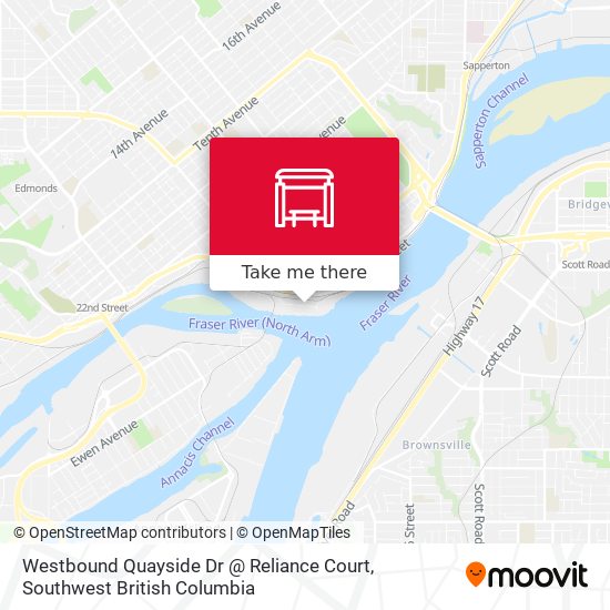 Westbound Quayside Dr @ Reliance Court map