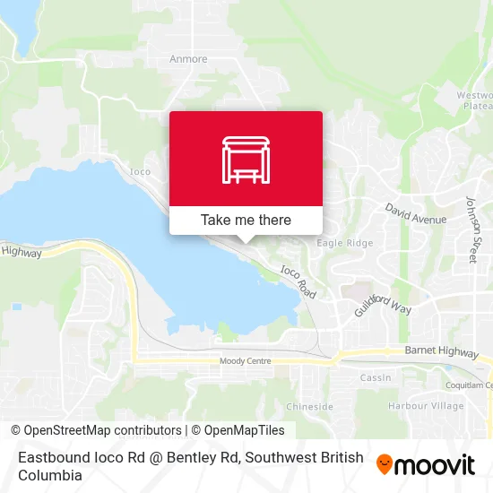 Eastbound Ioco Rd @ Bentley Rd map