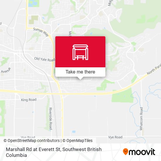 Marshall Rd at Everett St map