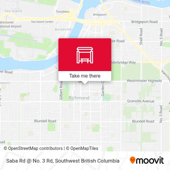 Saba Rd @ No. 3 Rd map