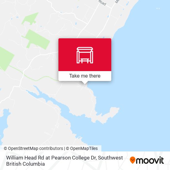 William Head Rd at Pearson College Dr map