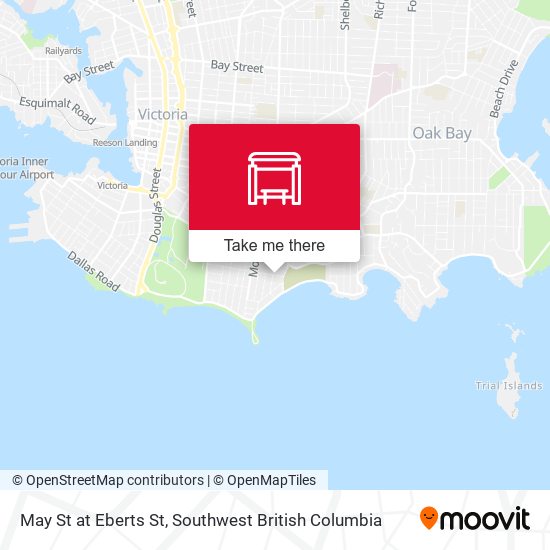 May St at Eberts St map