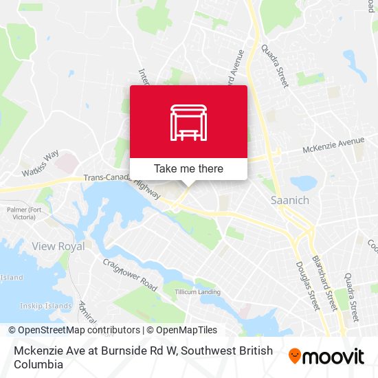 Mckenzie Ave at Burnside Rd W map