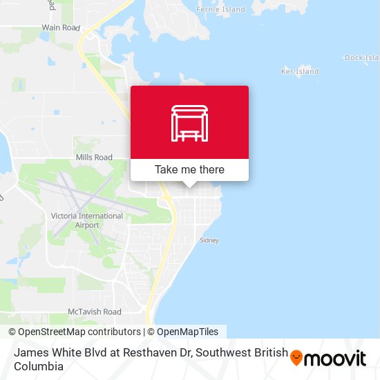 James White Blvd at Resthaven Dr map