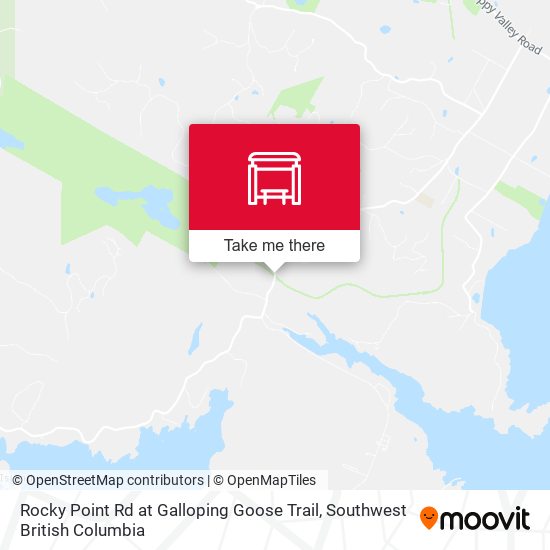 Rocky Point Rd at Galloping Goose Trail map