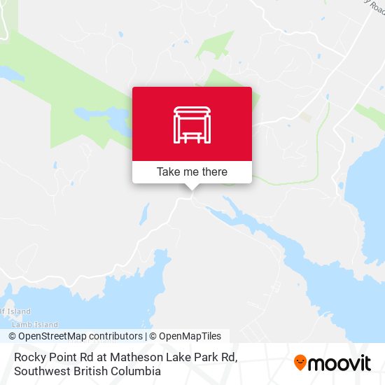 Rocky Point Rd at Matheson Lake Park Rd map