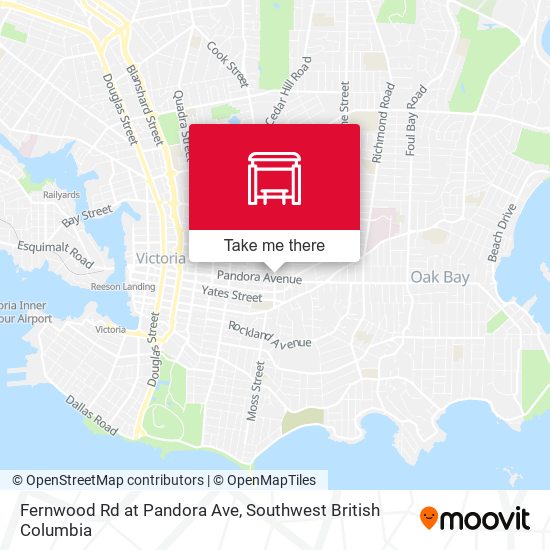 Fernwood Rd at Pandora Ave map