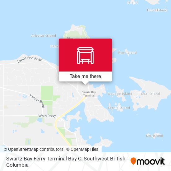 Swartz Bay Ferry Terminal Bay C map