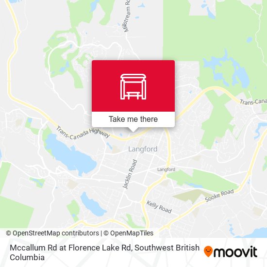 Mccallum Rd at Florence Lake Rd map