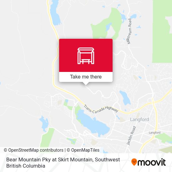 Bear Mountain Pky at Skirt Mountain map
