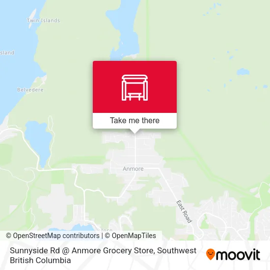 Sunnyside Rd @ Anmore Grocery Store map
