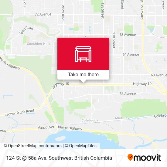124 St @ 58a Ave plan