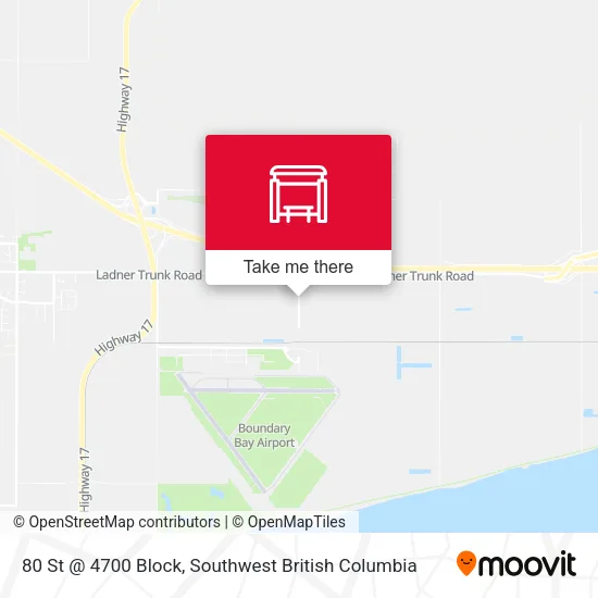 80 St @ 4700 Block map