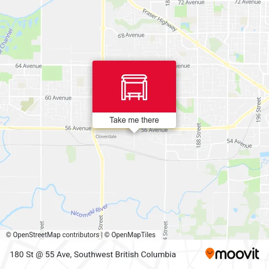 180 St @ 55 Ave map
