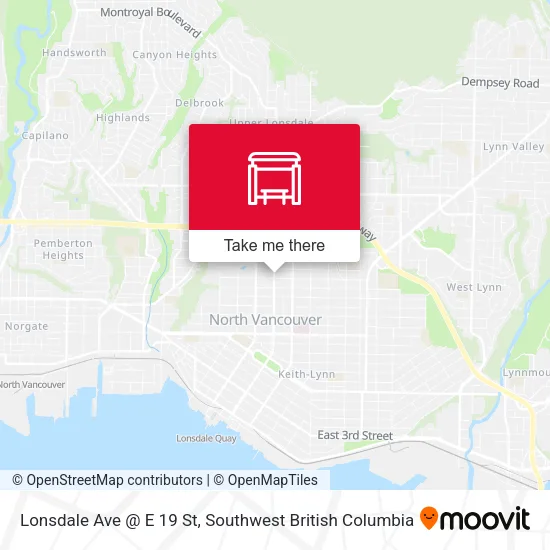 Lonsdale Ave @ E 19 St map