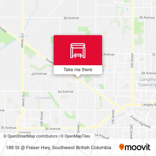 188 St @ Fraser Hwy map