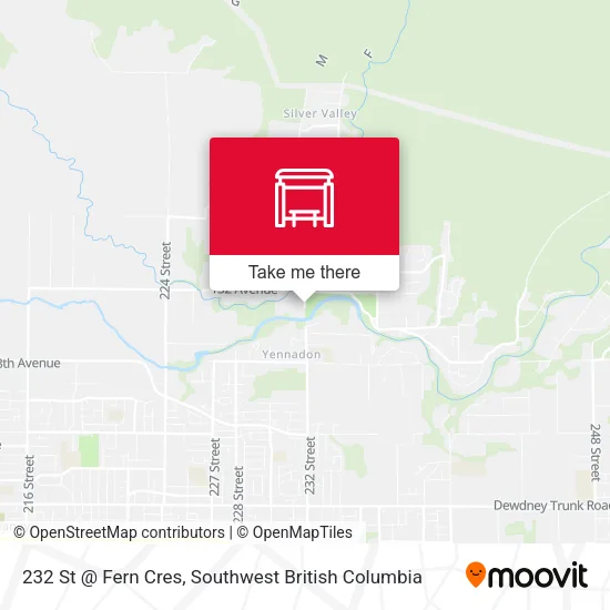 232 St @ Fern Cres map
