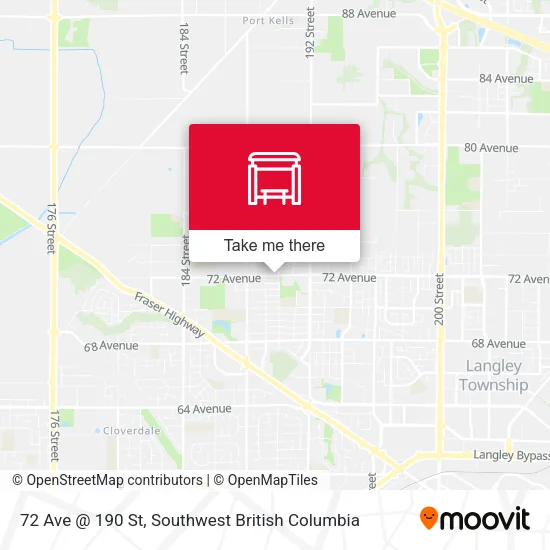 72 Ave @ 190 St map