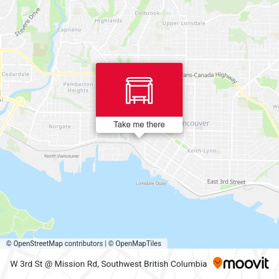 W 3rd St @ Mission Rd map
