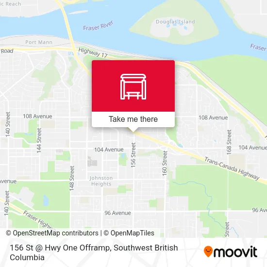 156 St @ Hwy One Offramp map