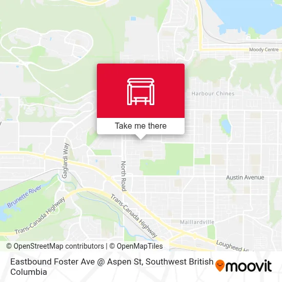 Eastbound Foster Ave @ Aspen St map