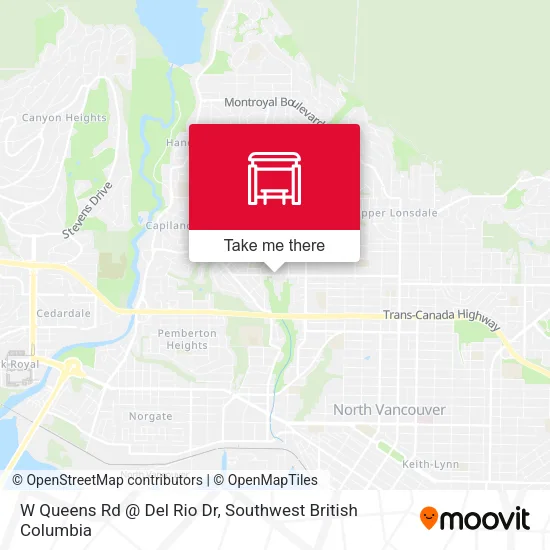 W Queens Rd @ Del Rio Dr map