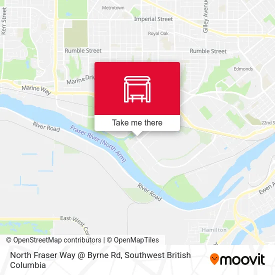 North Fraser Way @ Byrne Rd map