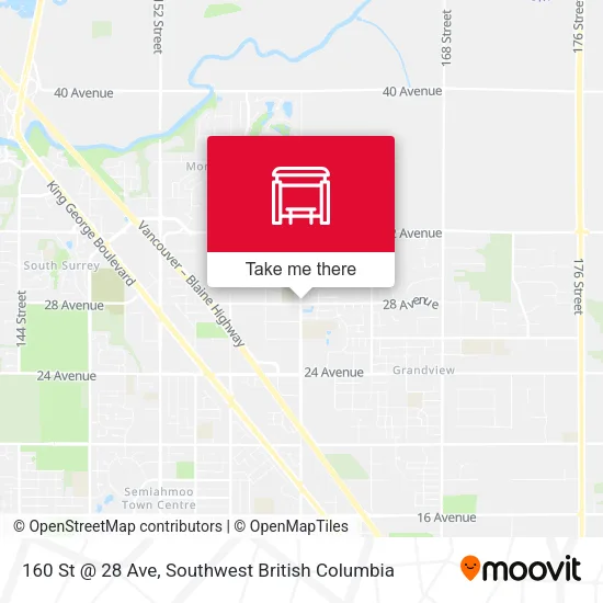160 St @ 28 Ave map