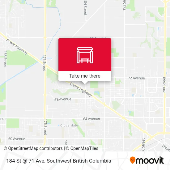 184 St @ 71 Ave map