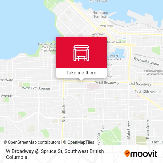W Broadway @ Spruce St plan