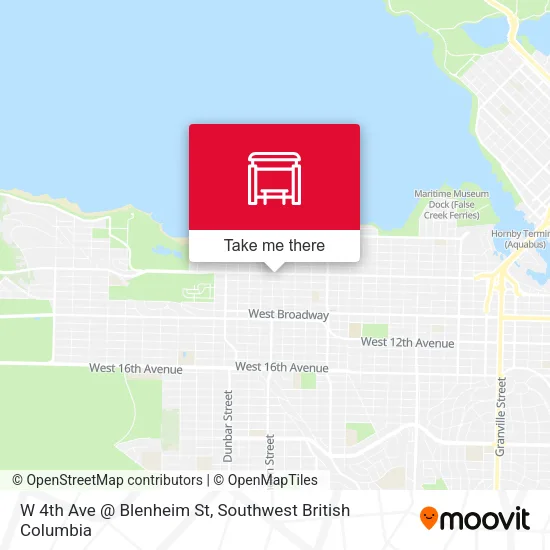 W 4th Ave @ Blenheim St plan