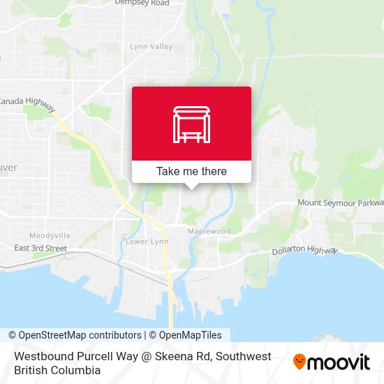 Westbound Purcell Way @ Skeena Rd map
