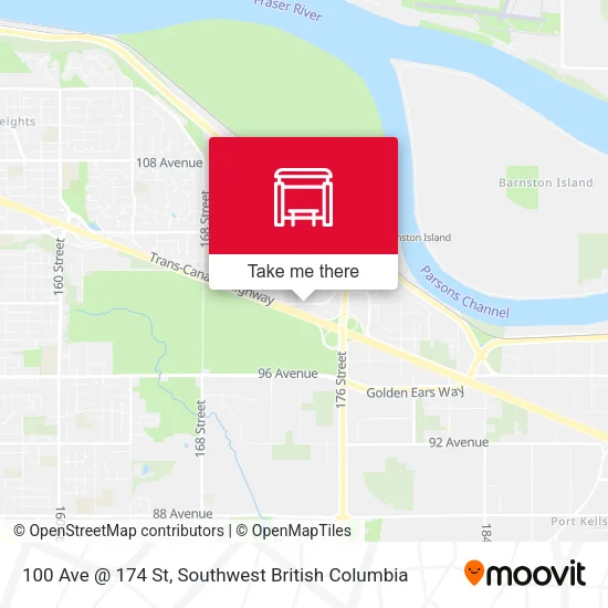 100 Ave @ 174 St map