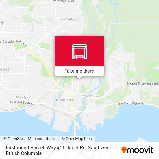 Eastbound Purcell Way @ Lillooet Rd map
